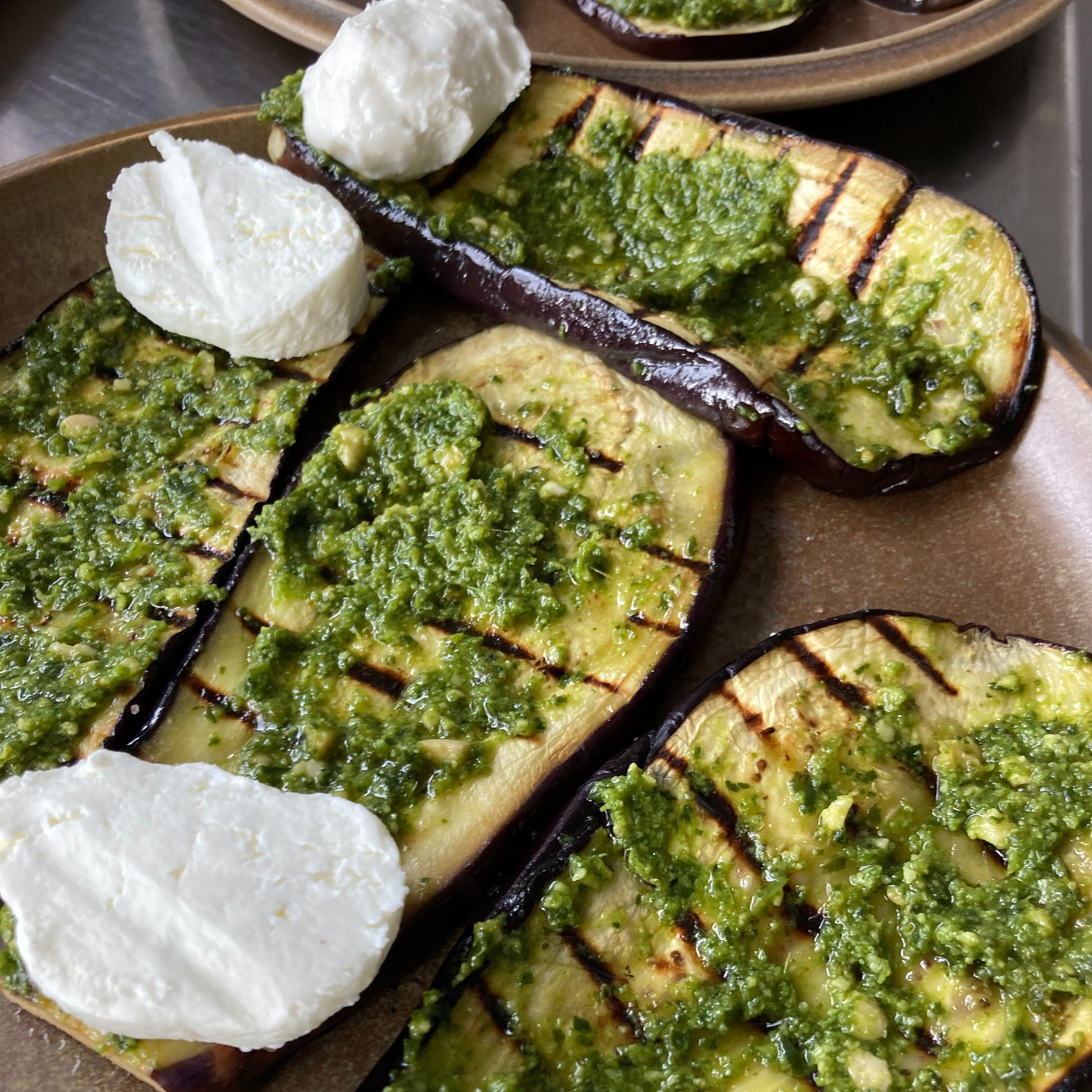 Aubergine Chevre Spirals